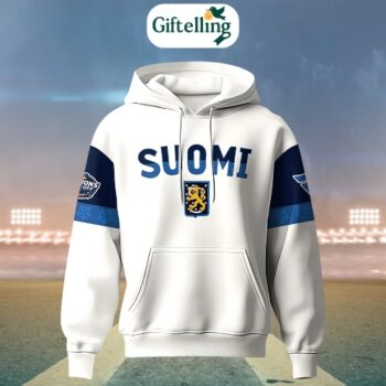 Cool, crisp, and unmistakably Finnish—the 4 Nations Face-Off 2025 Finland Hoodie blends Arctic style with world-class fandom