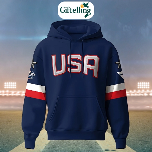 The 4 Nations Face-Off 2025 USA Hoodie is your ultimate game-day uniform