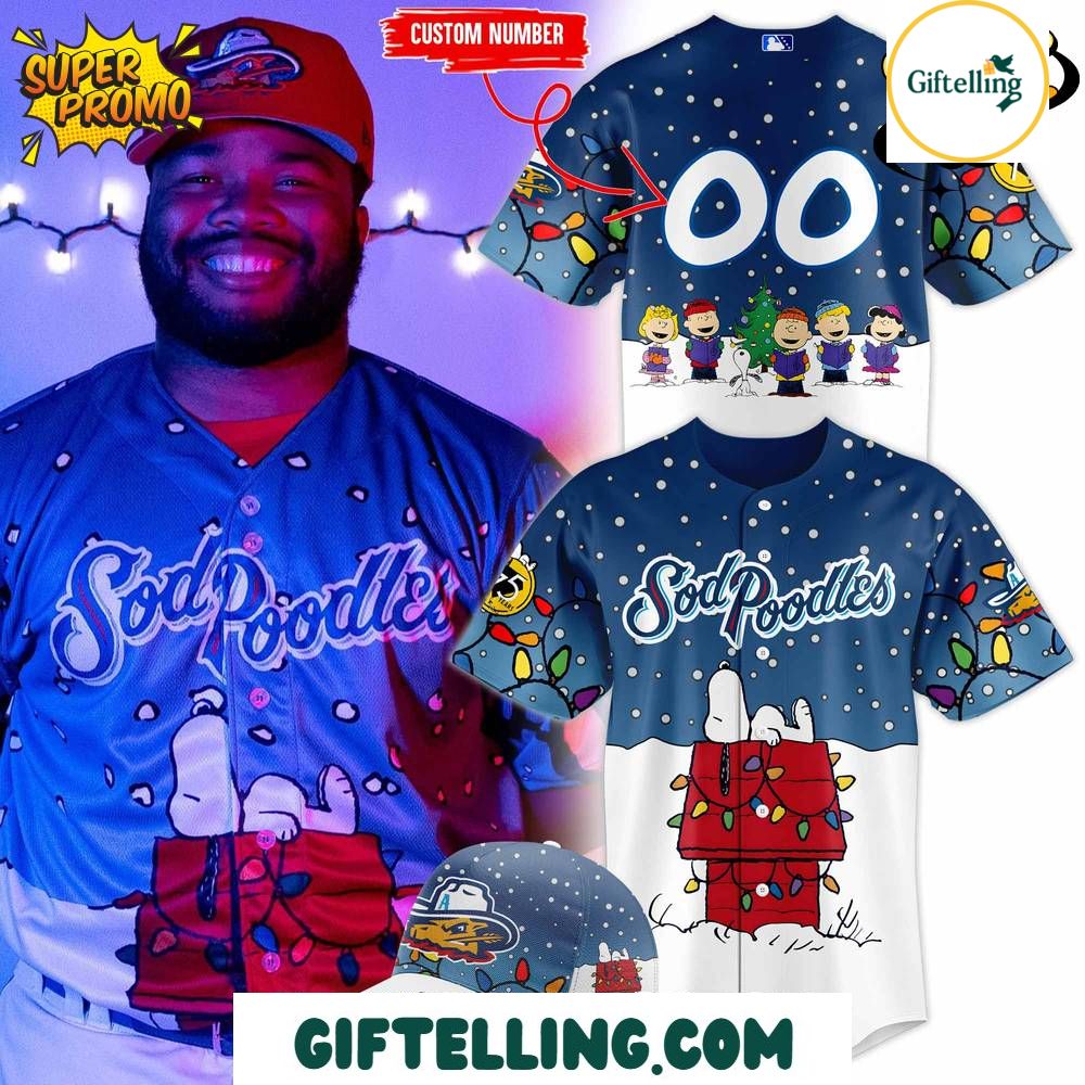 Amarillo Sod Poodles Christmas in July Jersey MajestyWears