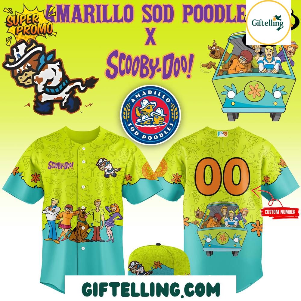 Amarillo Sod Poodles x Scooby-Doo 2025 Jersey MajestyWears