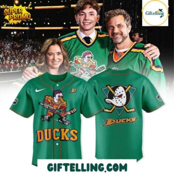 Anaheim Ducks Quack Attack Retro Baseball Jersey MajestyWears