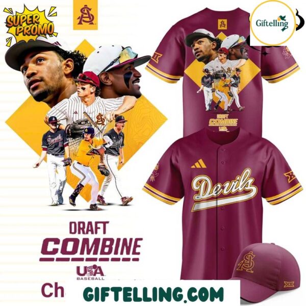 Arizona State Sun Devils 2025 Draft Combine Jersey MajestyWears