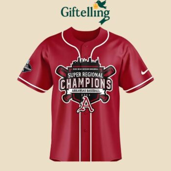 Arkansas Razorbacks 2025 Super Regionals Jersey MajestyWears
