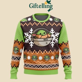 Baby Yoda Christmas Sweater 3D Shirt - Limited Edition