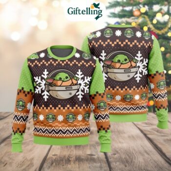 Baby Yoda Christmas Sweater 3D Shirt - Limited Edition