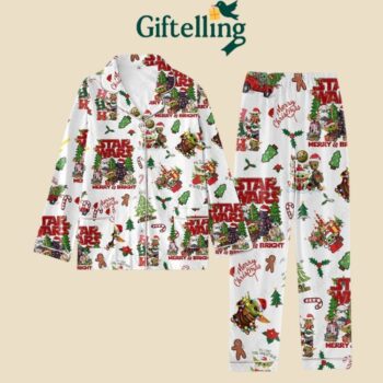 Baby Yoda and Groot Christmas pajama set