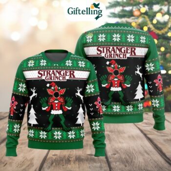 Demogorgon Christmas Mash-Up Sweater – Limited 3D Edition