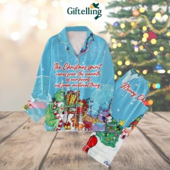 Grinch 2-Piece Family Christmas Pajama Set – Heartwarming Edition