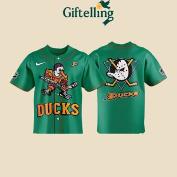 Anaheim Ducks Quack Attack Retro Baseball Jersey MajestyWears
