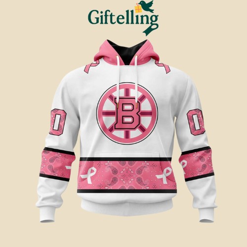 A Boston Bruins hoodie that wears purpose on its sleeve
