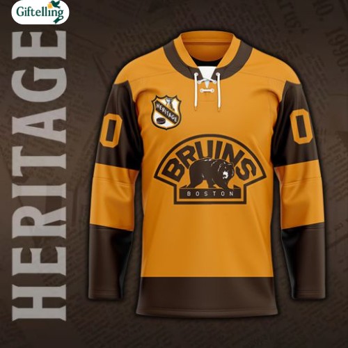 Custom Boston Bruins heritage hoodie for true NHL fans