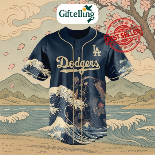 The centerpiece of this jersey is a striking image of Darth Vader himself