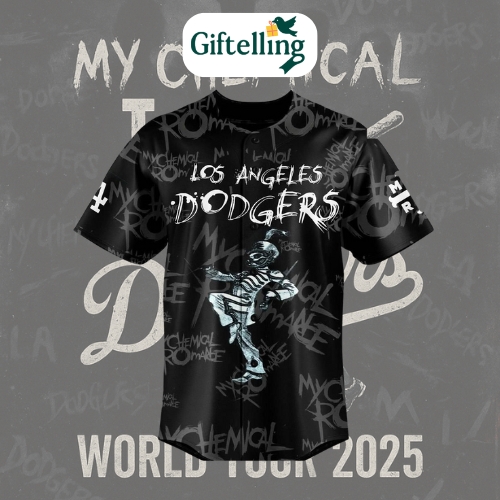 MCR x Dodgers 2025 Epic Concert Baseball Jersey