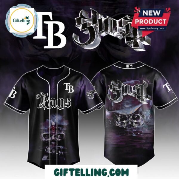 Tampa Bay Rays MLB GHOST Skeletour World Tour 2025 Baseball Jersey
