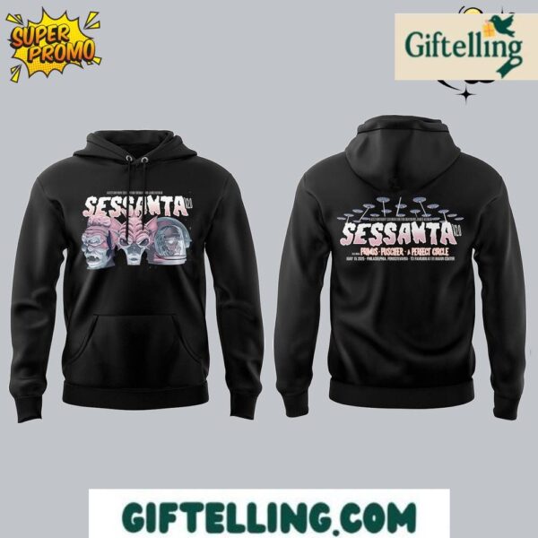 Step into the world of progressive rock with this exclusive Tour Sessanta V2.0 hoodie that captures the essence of A Perfect Circle's legendary sound