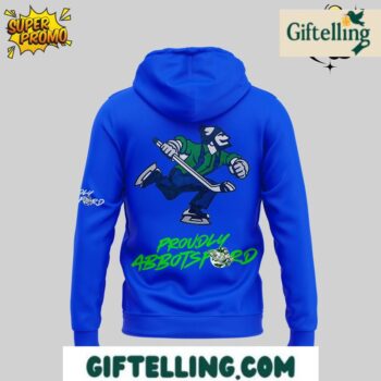 Abbotsford Canucks Playoffs 2025 NEVER SATISFIED Blue Hoodie