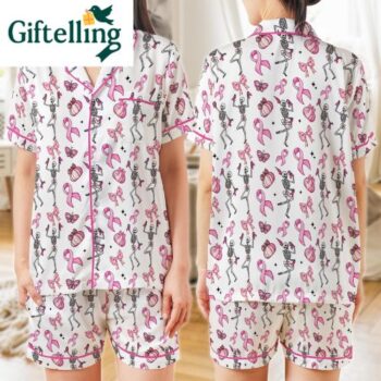 Wear your heart on your sleeve—literally—with the Breast Cancer Awareness Halloween Pajamas