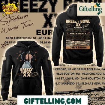 Chris Brown Breezy Bowl XX Black Hoodie 2025