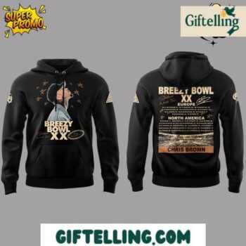 Chris Brown Breezy Bowl XX 2025 Black Hoodie