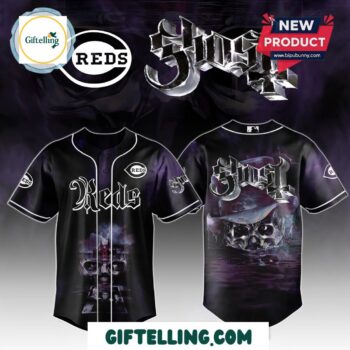 Cincinnati Reds MLB GHOST Skeletour World Tour 2025 Baseball Jersey