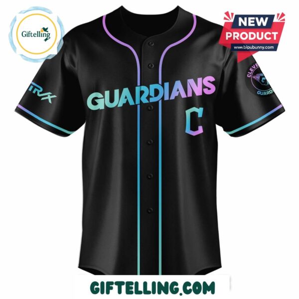 Witness the ultimate cultural fusion with the Cleveland Guardians MLB x KPop Demon Hunters Baseball Jersey