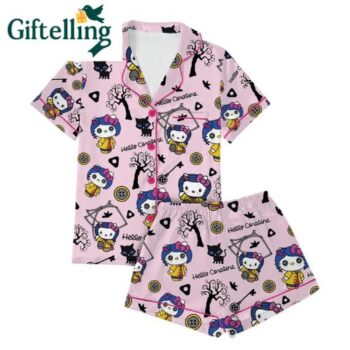 Adventure awaits in dreamland with the Coraline Halloween Pajamas Set for Kids