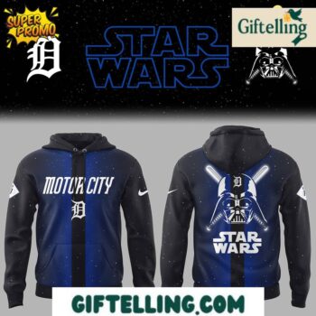 Detroit Tigers Star Wars Hoodie 2025 City Connect