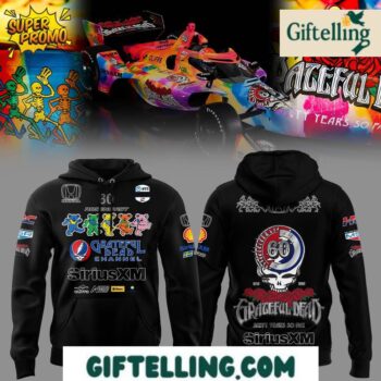 Grateful Dead 60th Anniversary Black Hoodie Special Edition
