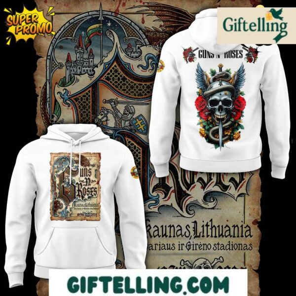 Guns N' Roses Kaunas Lithuania Hoodie 2025 Concert