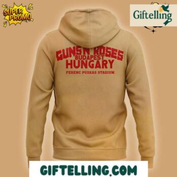 Guns N Roses Limited Edition Hoodie 2025 For Fans Budapest Hungary