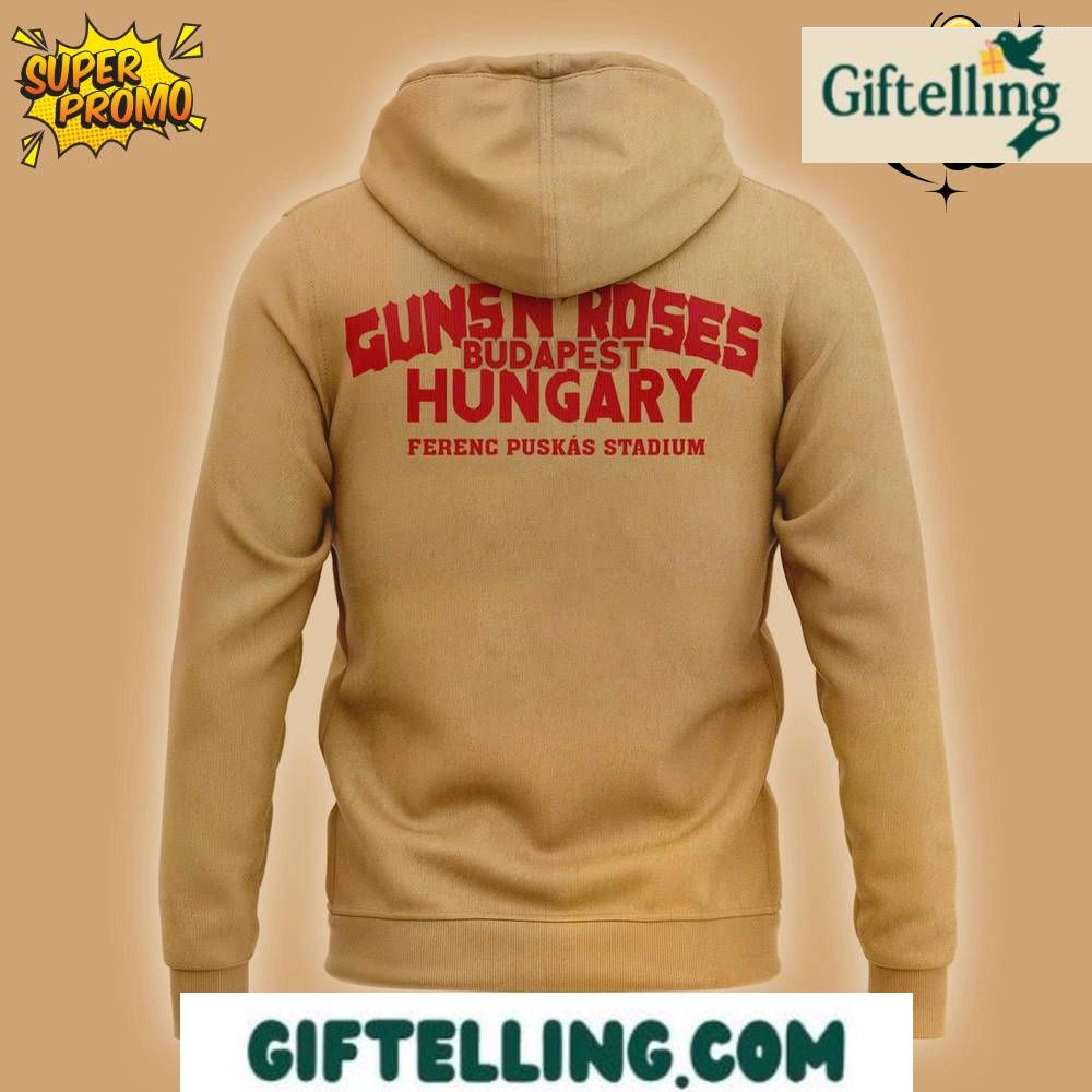Guns N Roses Limited Edition Hoodie 2025 For Fans Budapest Hungary