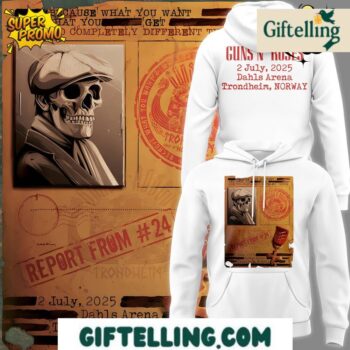 Guns N' Roses Norway Hoodie Tonight marks our first time in Trondheim