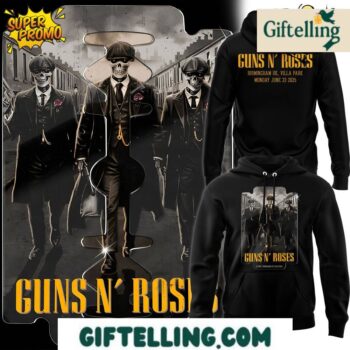 Celebrate British rock heritage with the Guns N' Roses World Tour to Birmingham Hoodie