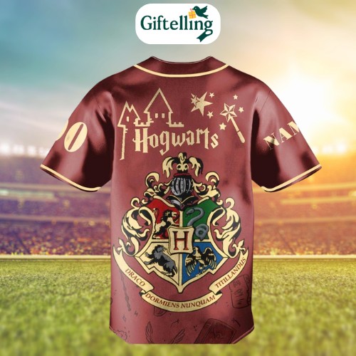 this Hogwarts baseball jersey is a wearable love letter to everything we love about sports and sorcery