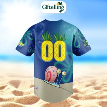 The SpongeBob Squarepants Baseball Jersey is your chance to bring cartoon color to classic sportswear