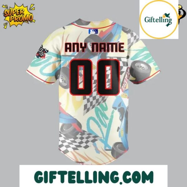 Rocket City Trash Pandas Racing Night jersey design incorporates racing-inspired elements that feel authentic rather than superficial