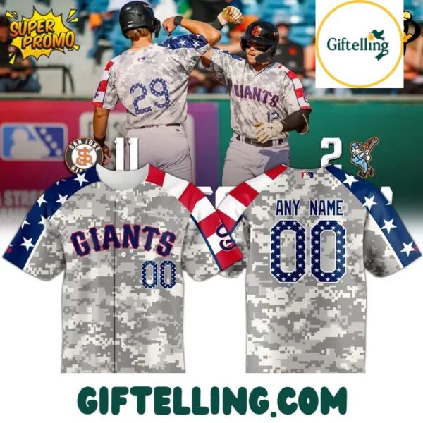 San Jose Giants Military 2025 Limited Edition Jersey