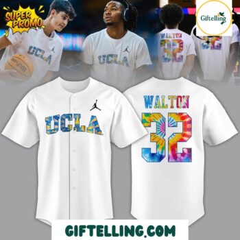 UCLA Honors The Late Bill Walton Limited Edition White Baseball Jersey