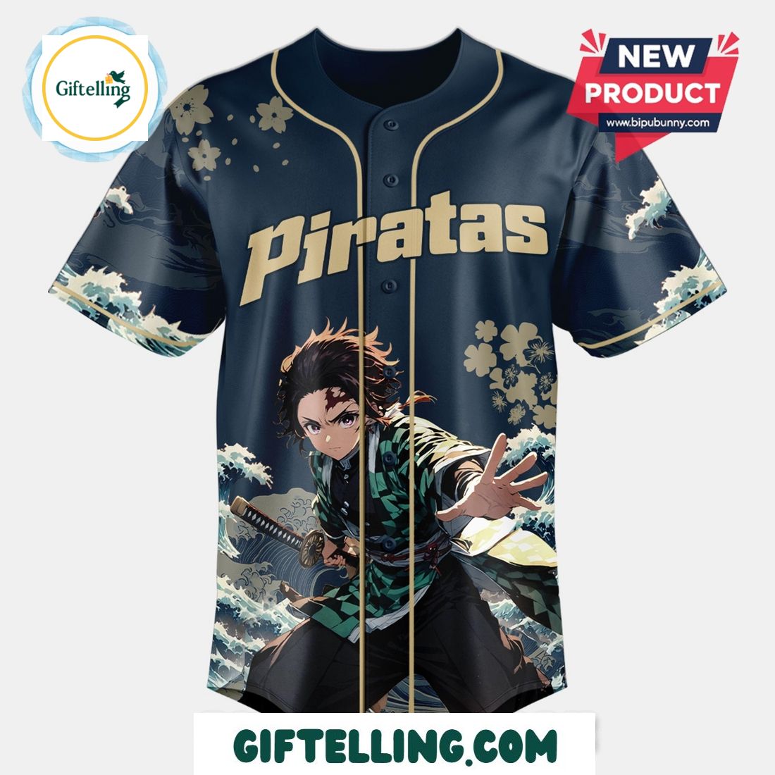 Navigate supernatural Caribbean waters with the. Piratas Demon Slayer Baseball Jersey Limited Edition