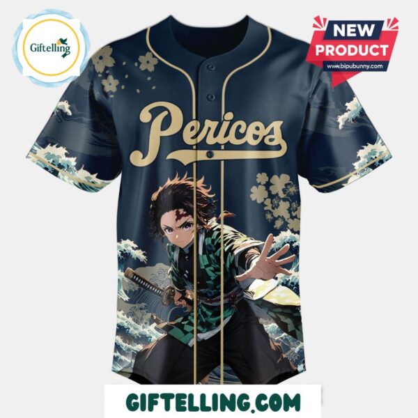 Honor Latino baseball heritage with the Pericos Demon Slayer baseball jersey Limited Edition
