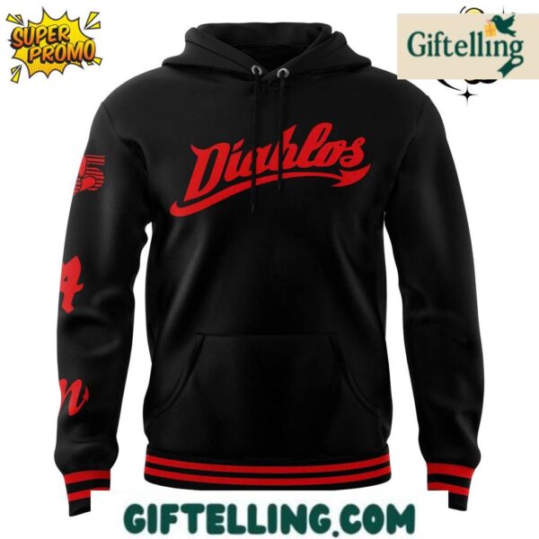 This special edition Diablos Rojos del México Ala Diarla Special Black Hoodie represents more than typical team merchandise