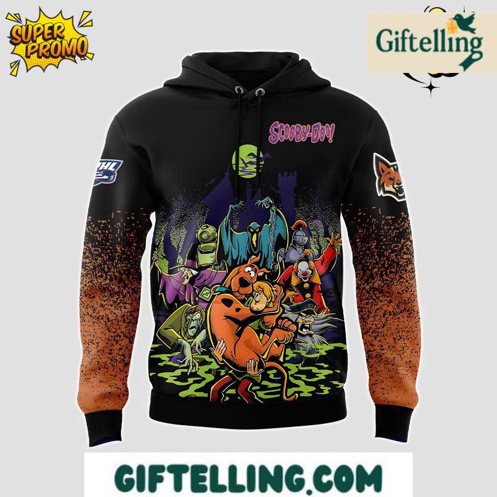 The Fayetteville Marksmen ScooBy-Doo Night Hoodie creates an extraordinary fusion of professional hockey excitement and beloved cartoon nostalgia